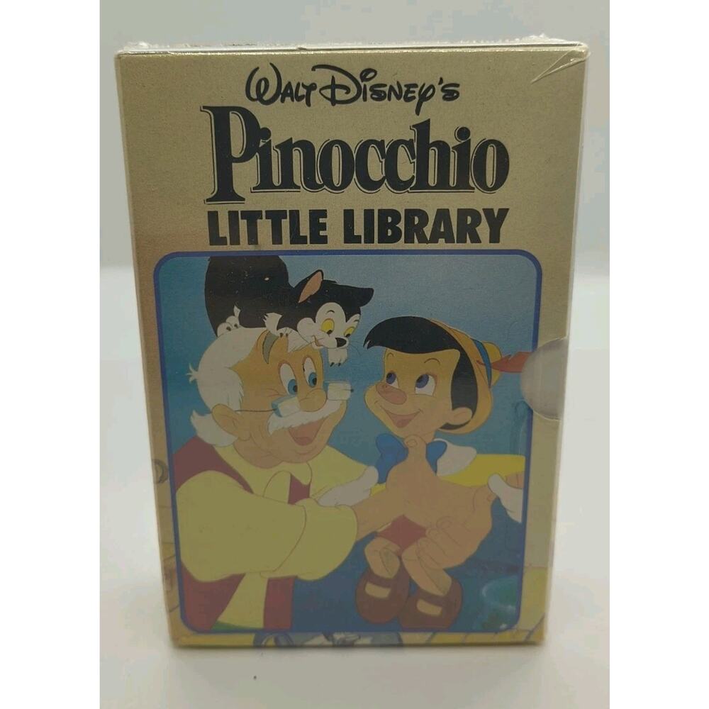 Rare New Sealed Vintage Walt Disney's Pinocchio Little Library Book Set HC